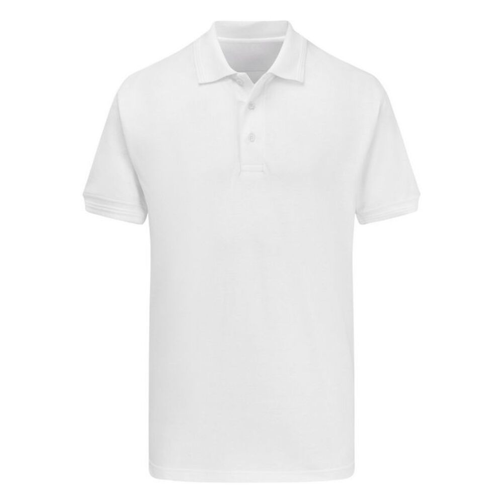 Ultimate Adults Unisex 50/50 Pique Polo / White